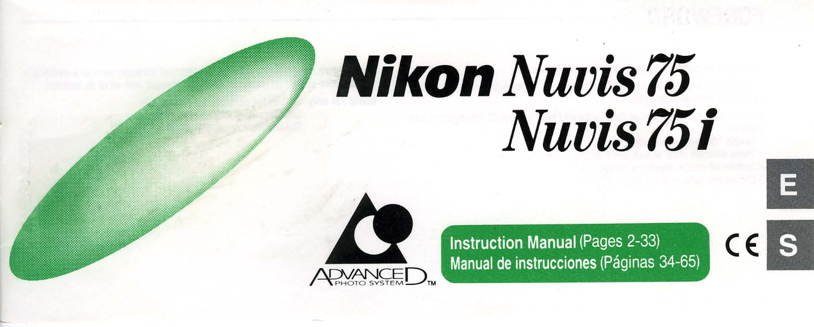 Nikon Nuvis 75i, Nuvis 75 Instruction Manual