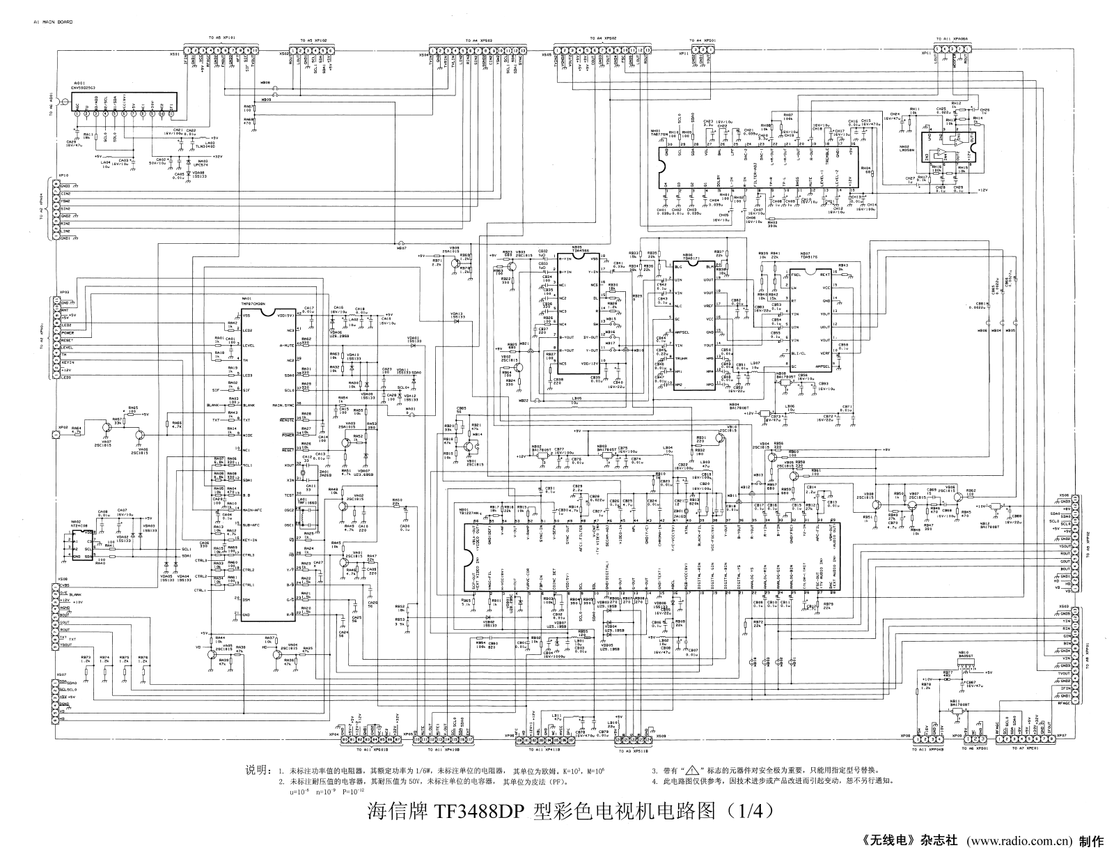 Hisense TF3488DP Schematic