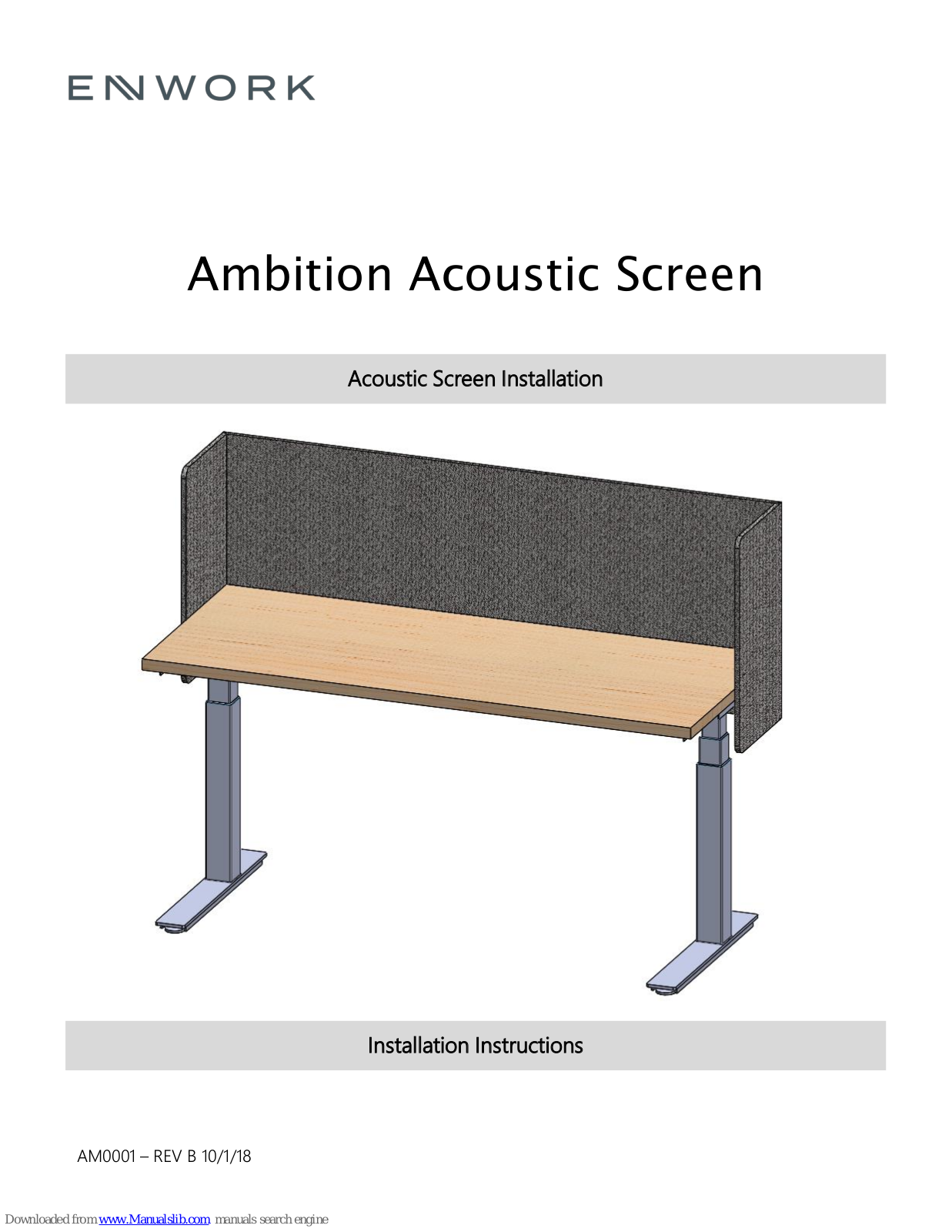 Enwork Ambition Installation Instructions Manual