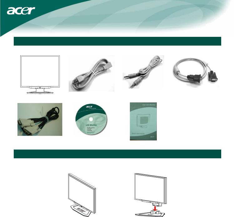 Acer X171 Installation Instruction