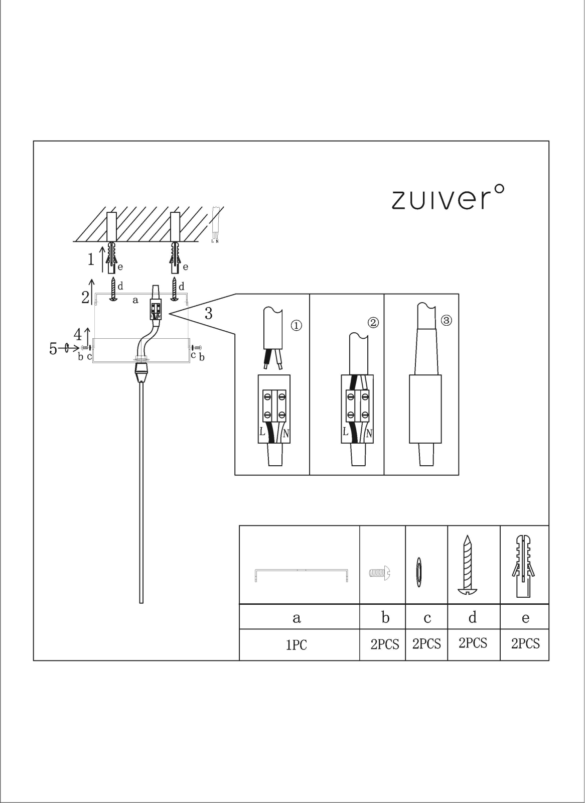 Zuiver ZIVE1482 Installation & Assembly - ManualMachine.com