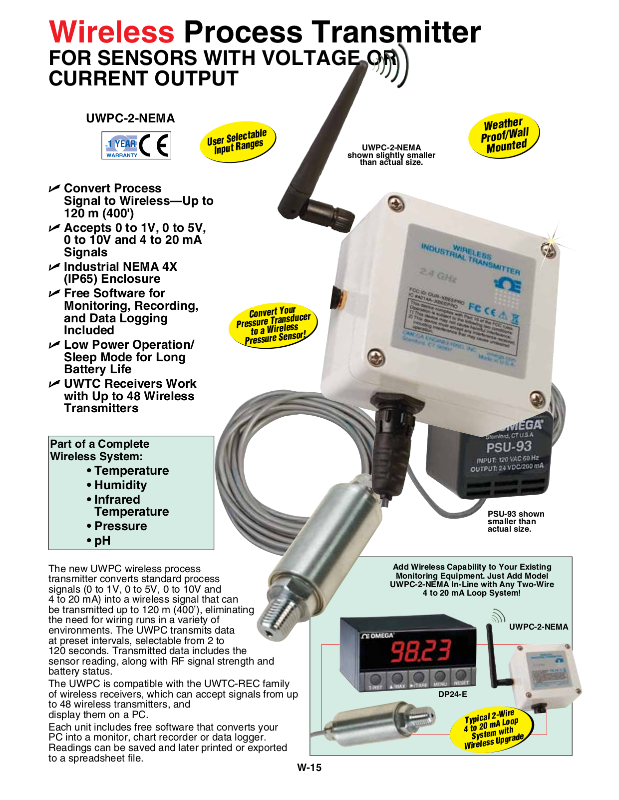 Omega Products UWPC-2-NEMA User Manual