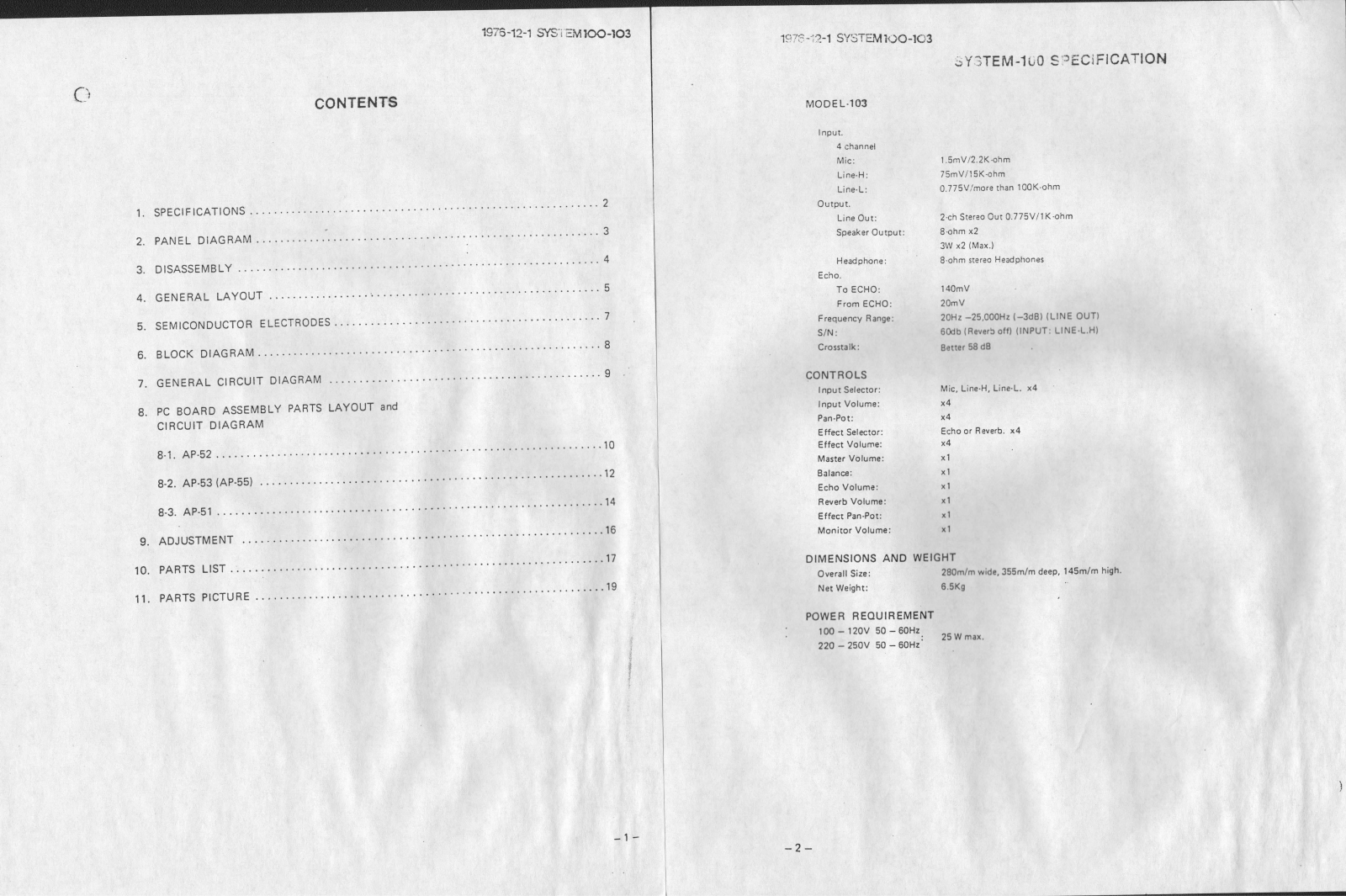 Roland Corporation System 100-103 User's Manual