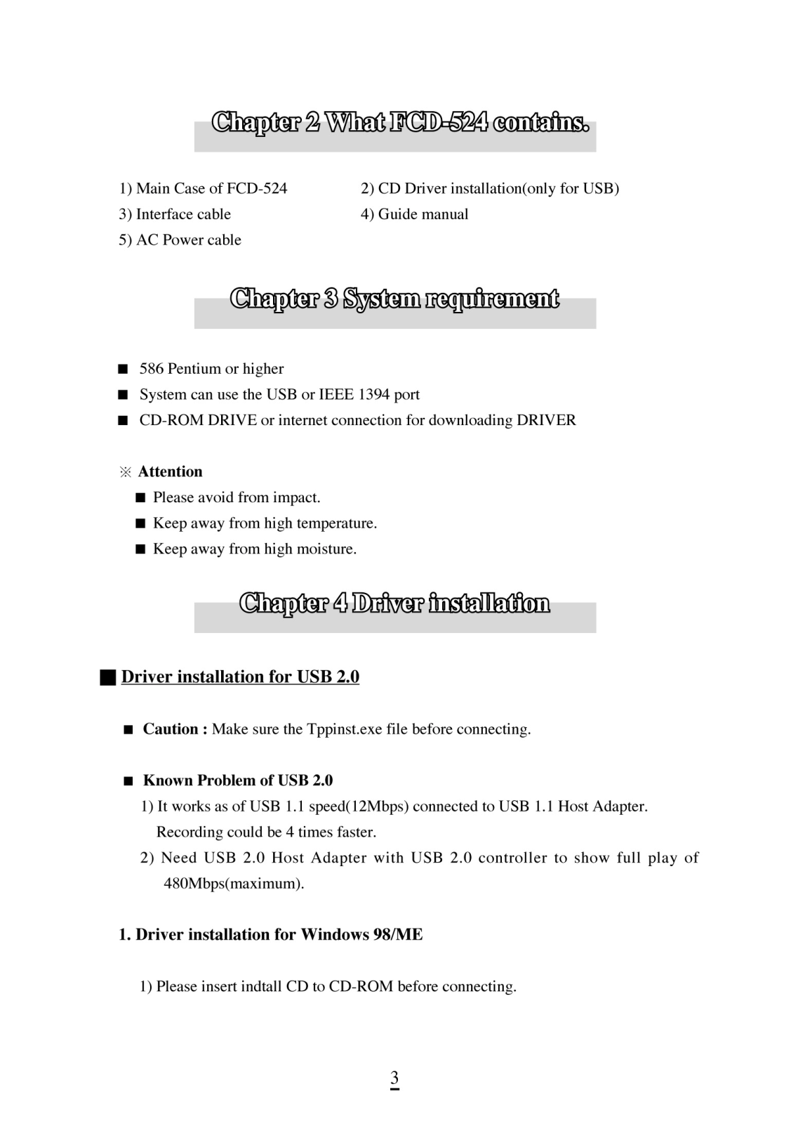 Sarotech FCD-524 User Manual