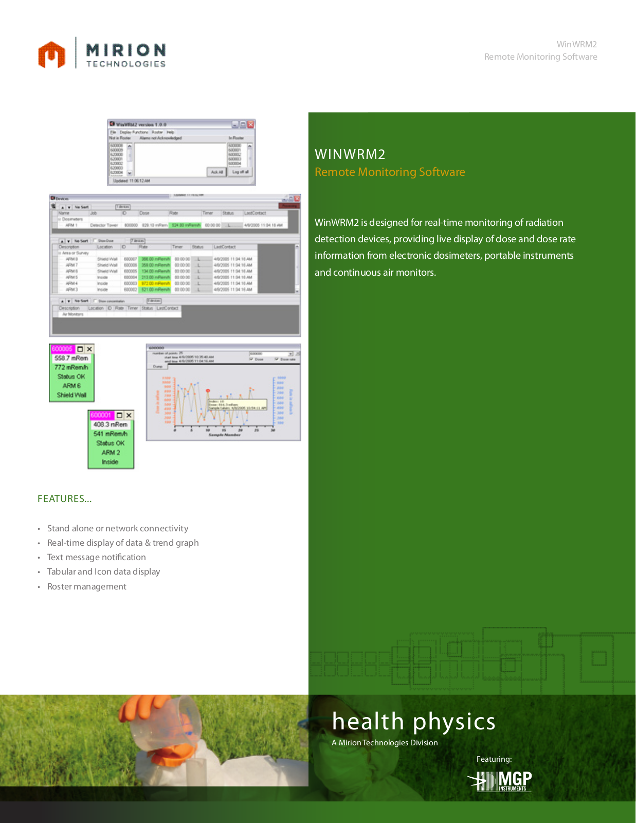 Mirion Technologies WinWRM2 User Manual