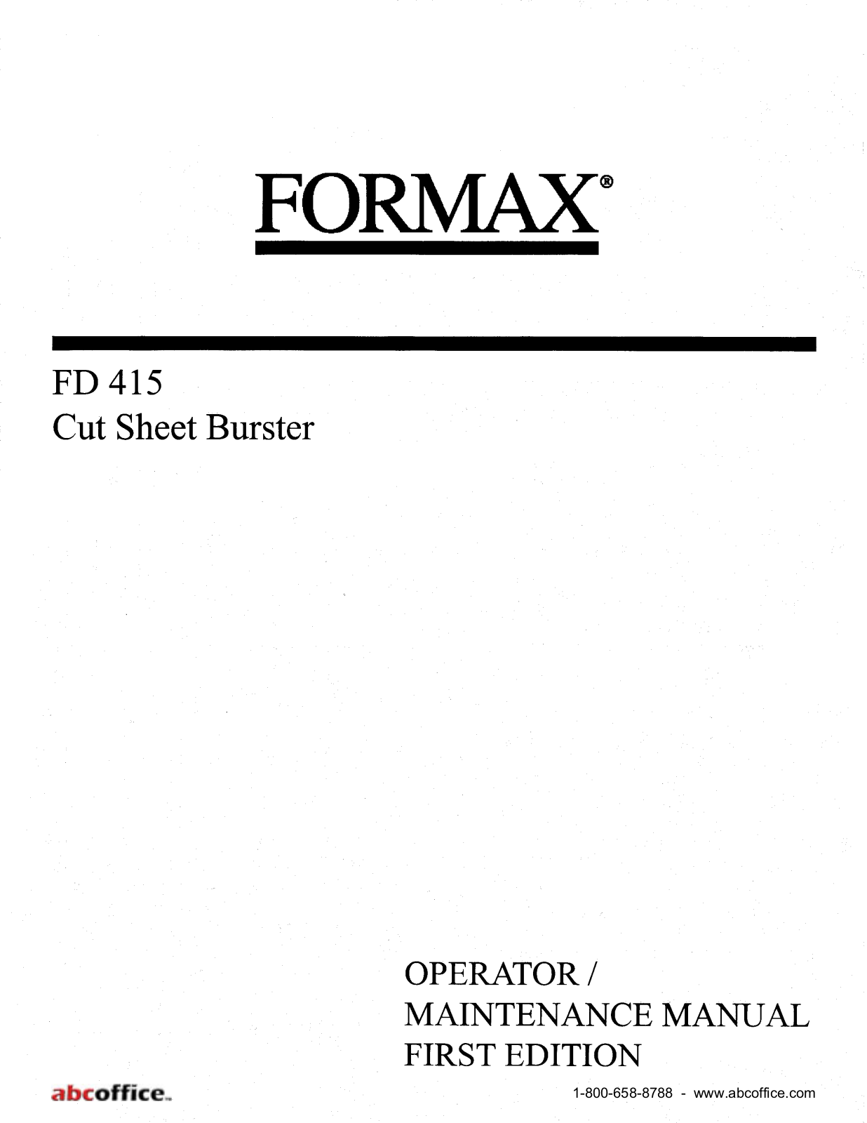 ABC Office FD 415 User Manual