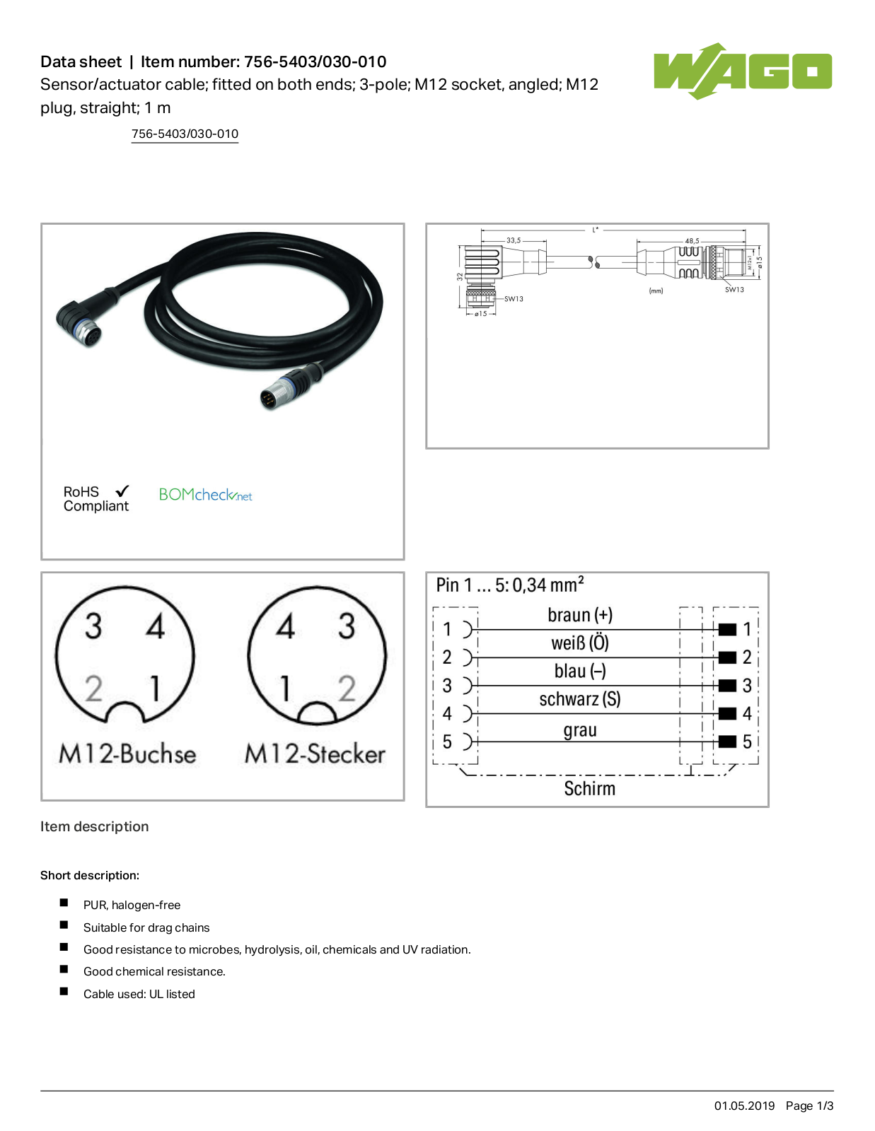 Wago 756-5403/030-010 Data Sheet