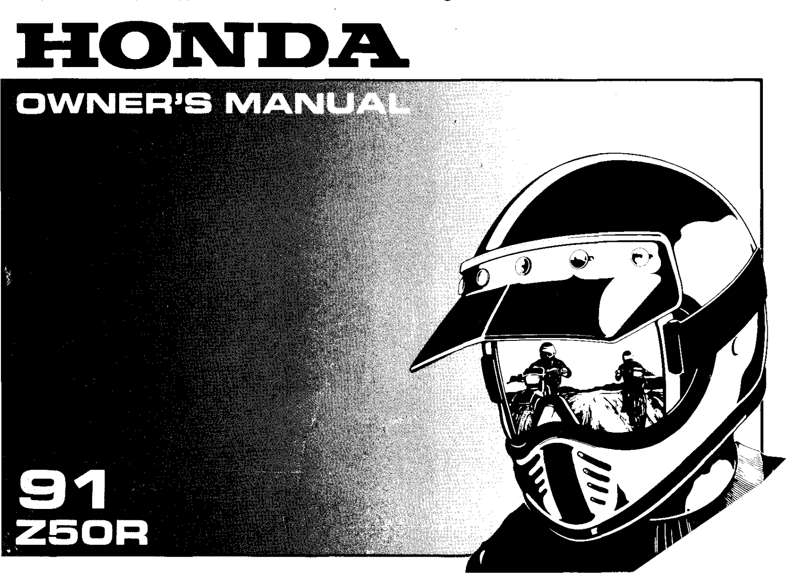 Honda Z50R 1991 Owner's Manual