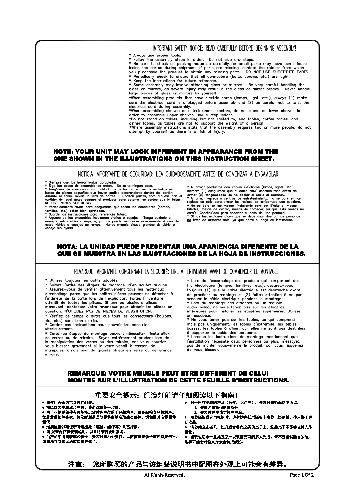 Alcott Hill W005486264 Installation & Assembly - ManualMachine.com