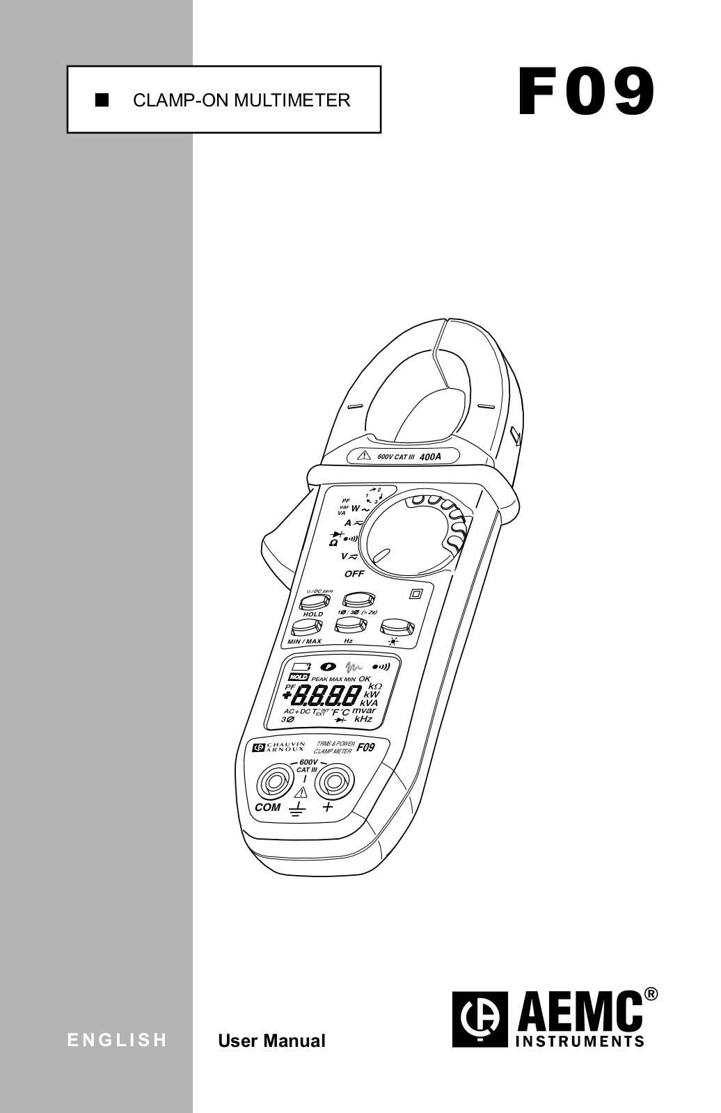 AEMC F05, F07, F09 Operating Manual