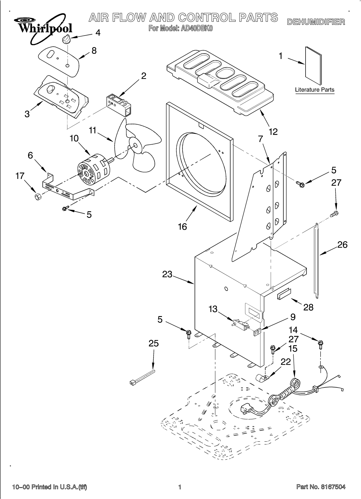 Whirlpool Ad40dbk0 Installation Template - ManualMachine.com