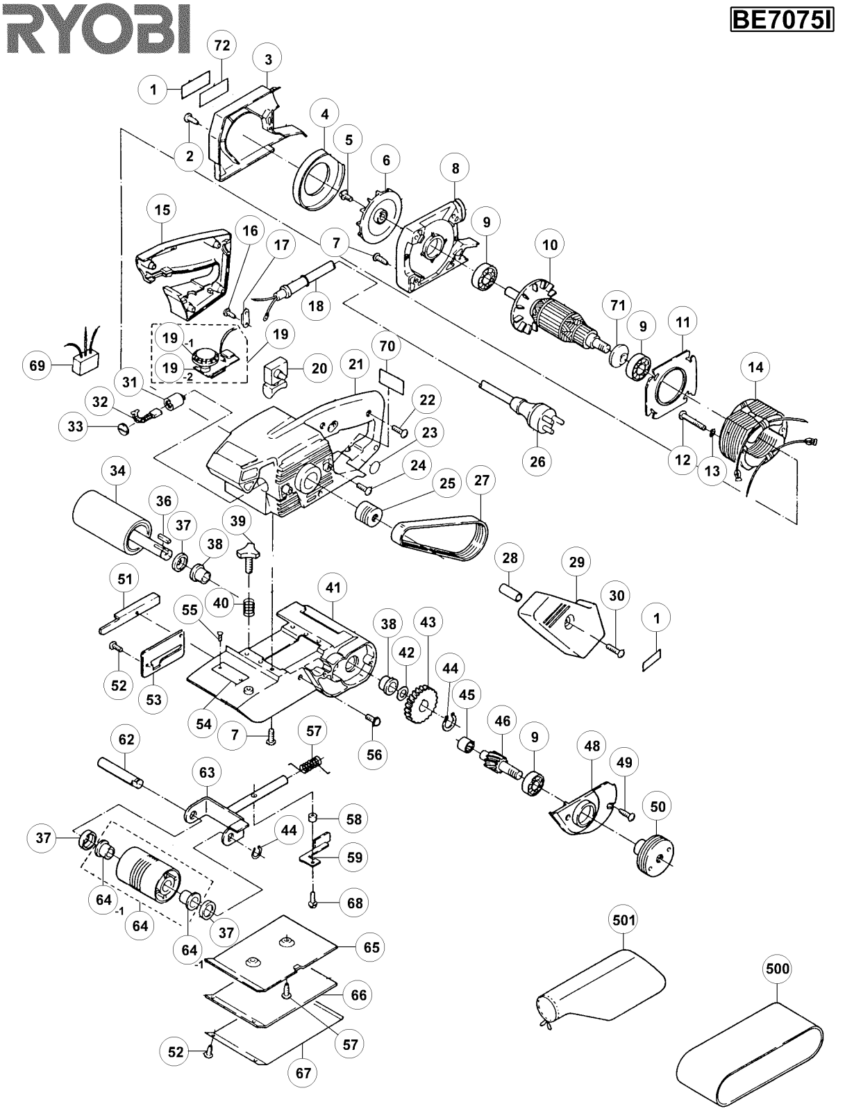 Ryobi BE7075I User Manual