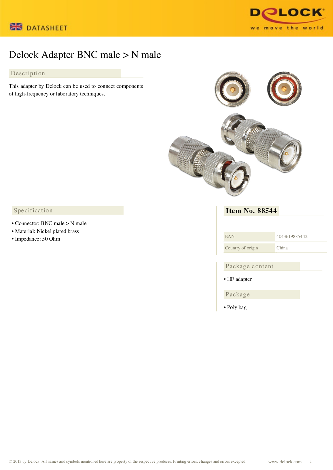 DeLOCK 88544 User Manual