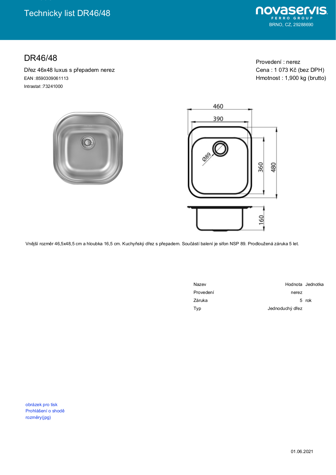 Novaservis DR46/48 User guide - ManualMachine.com
