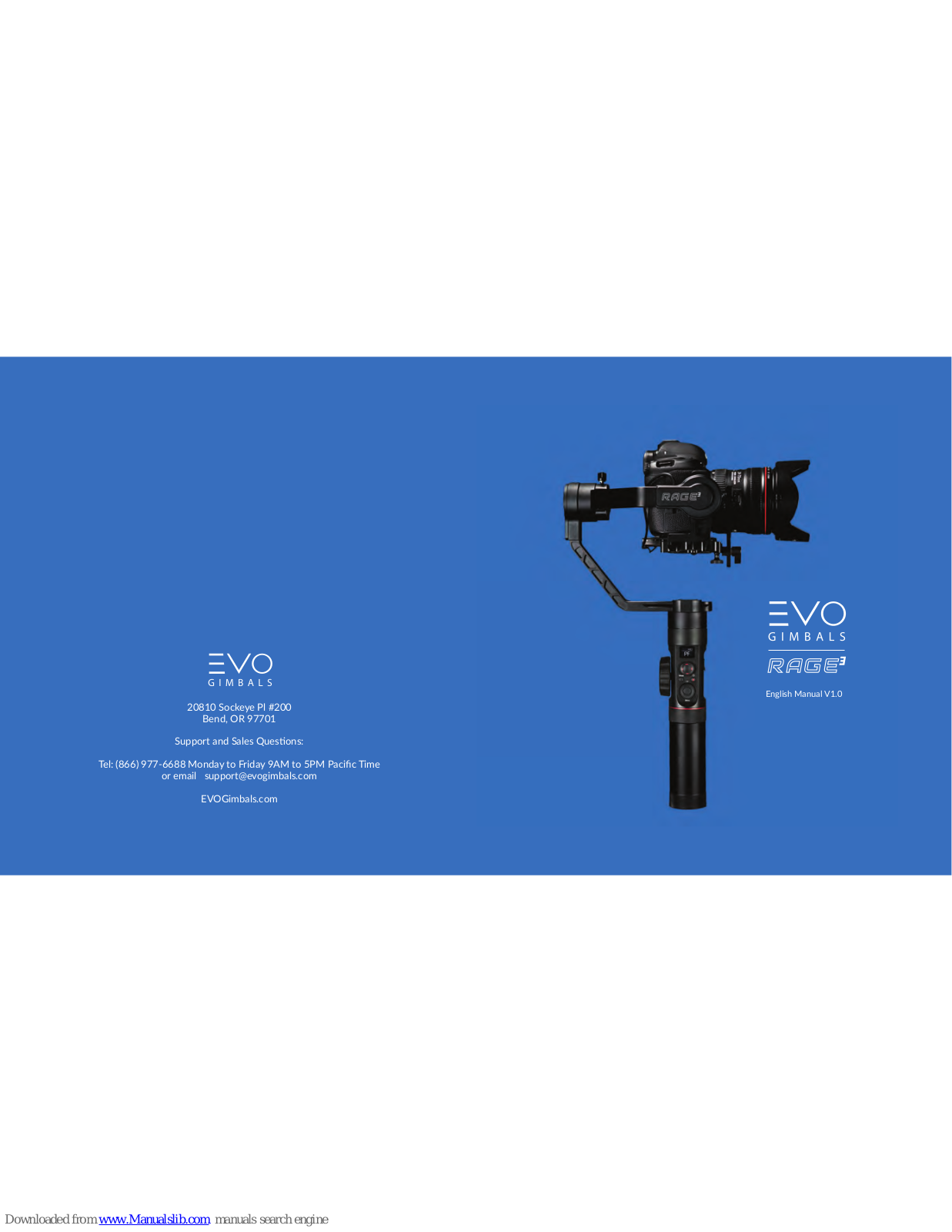 EVO Gimbals EVO RAGE3 User Manual - ManualMachine.com