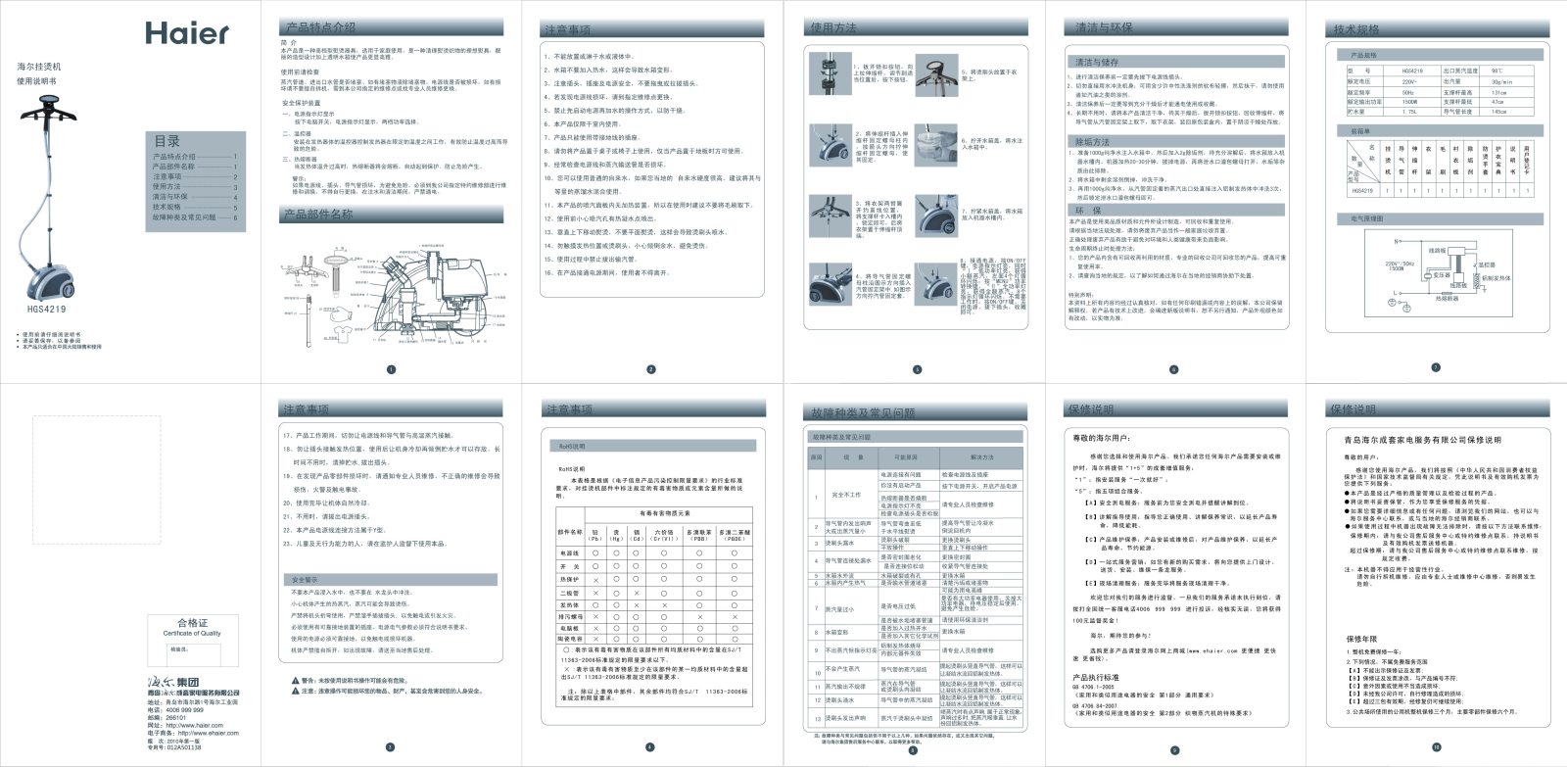 Haier HGS4219 User Manual