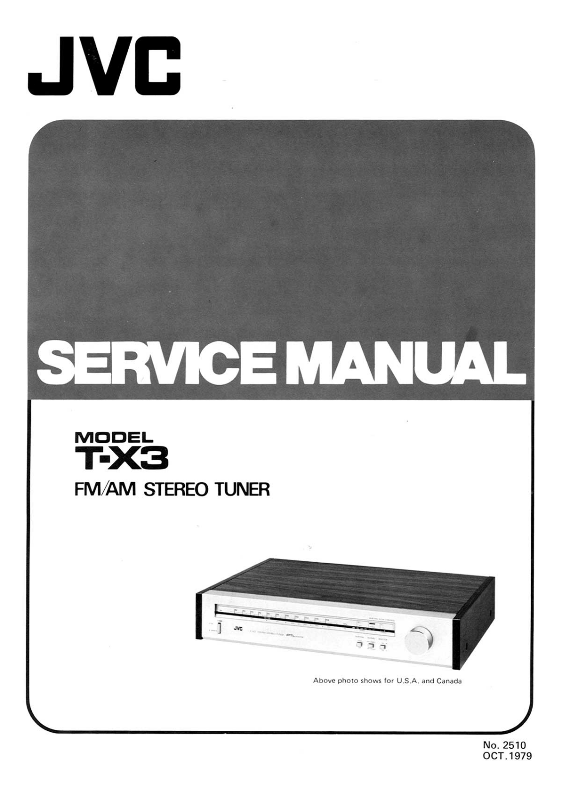 JVC TX-3 Service manual