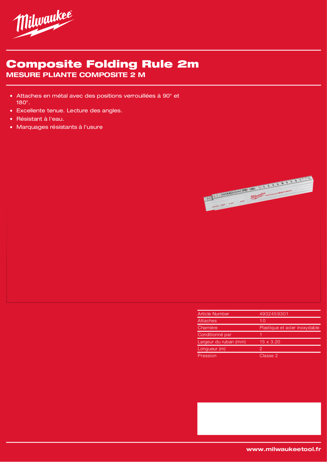Milwaukee 4932459301 Specification - ManualMachine.com