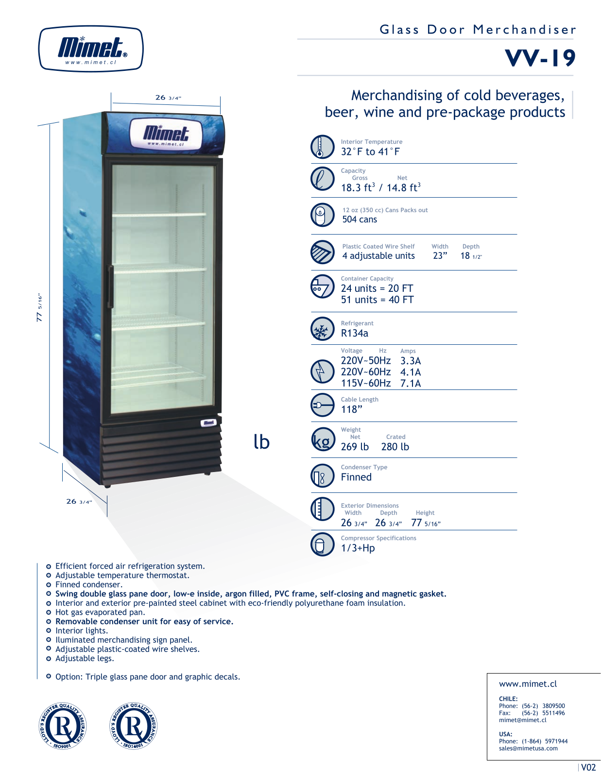 Mimet VV-19 User Manual