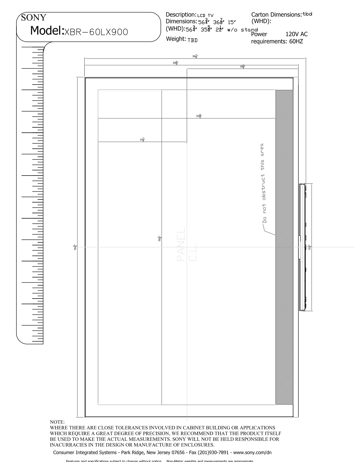 Sony XBR-60LX900 SCHEMATICS