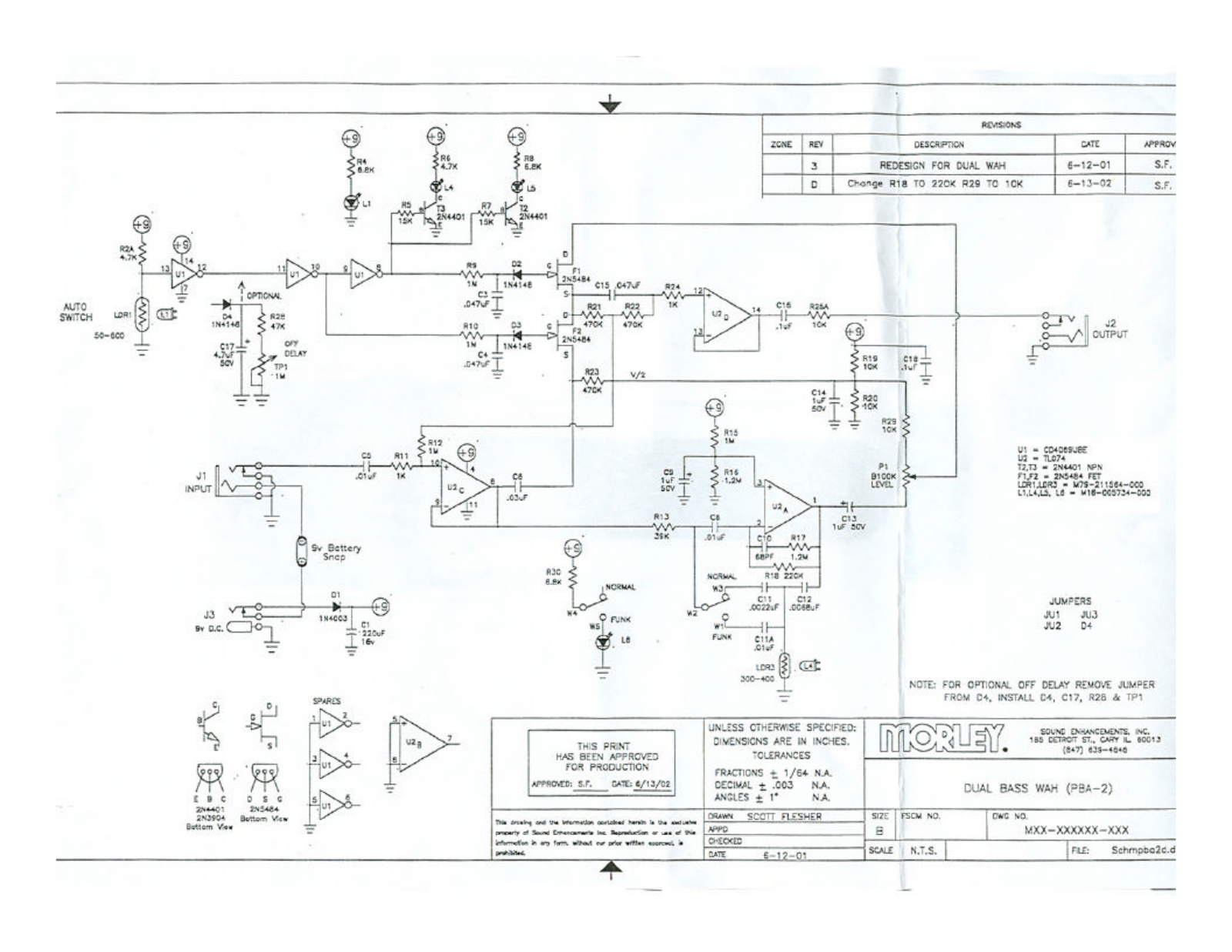 Morley Pedals PBA-2ES User Manual