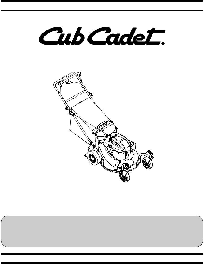 Cub cadet CC 98M User Manual
