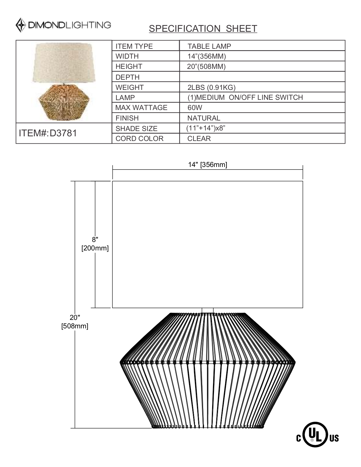 ELK Home D3781 User Manual