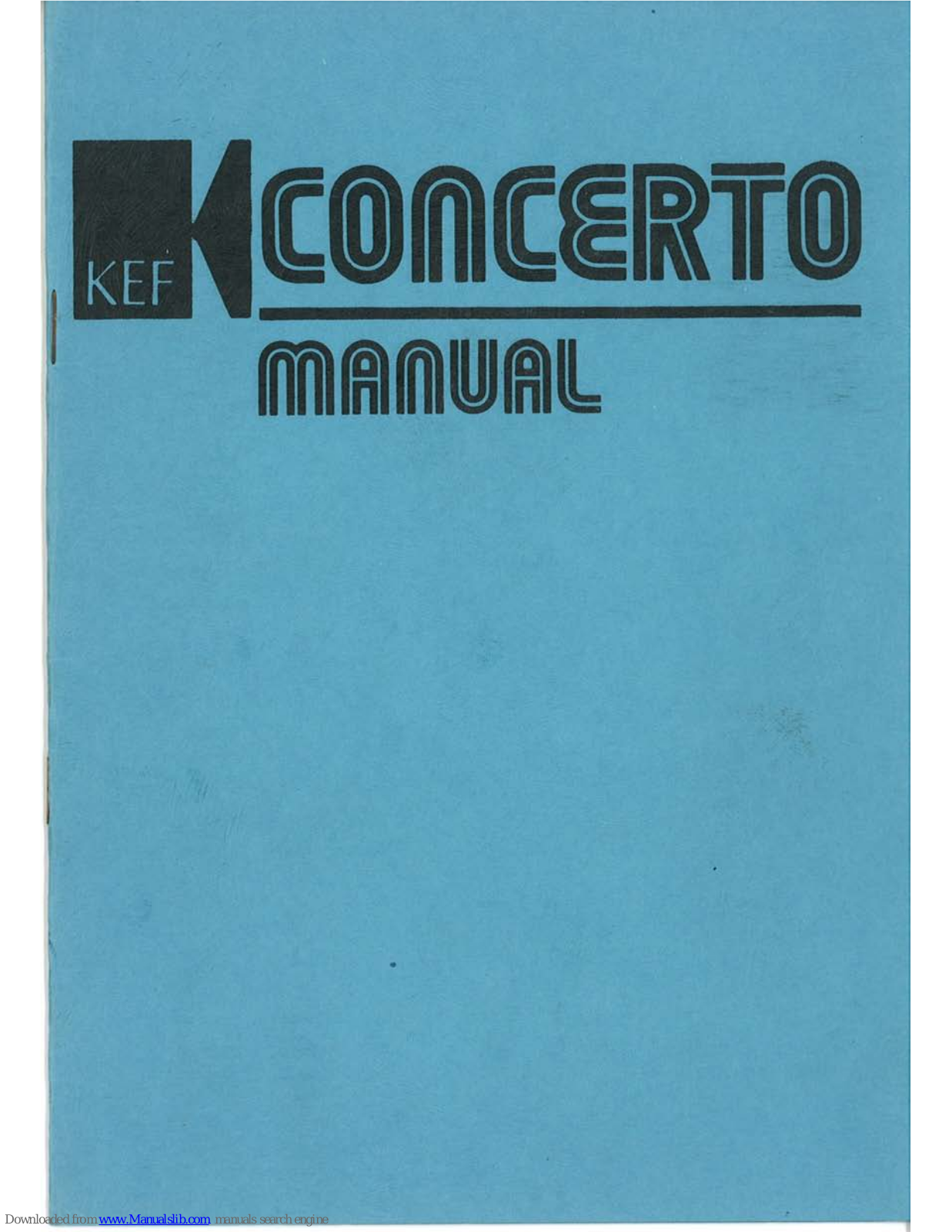 KEF Concerto User Manual - ManualMachine.com