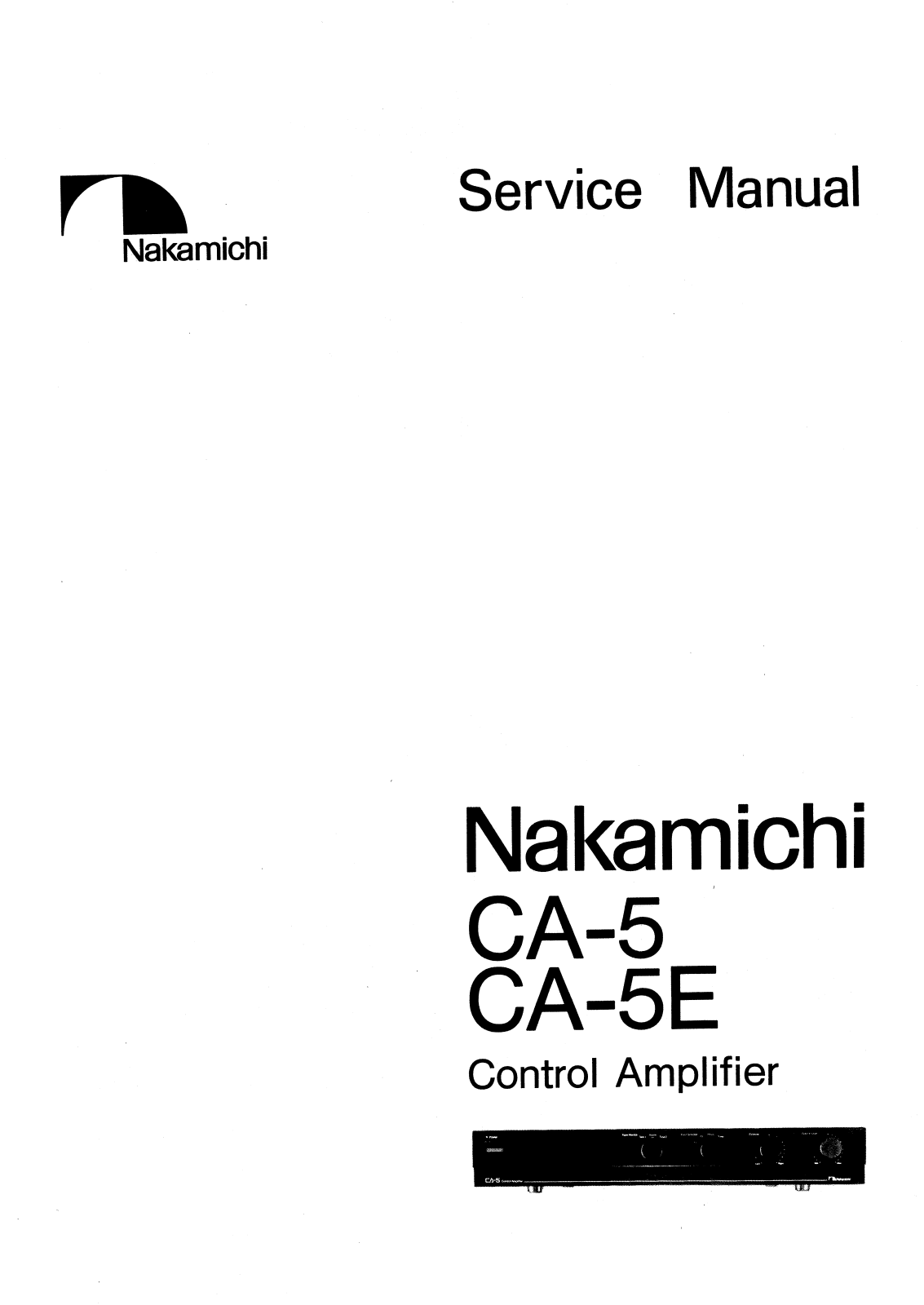 Nakamichi CA-5-E Service manual