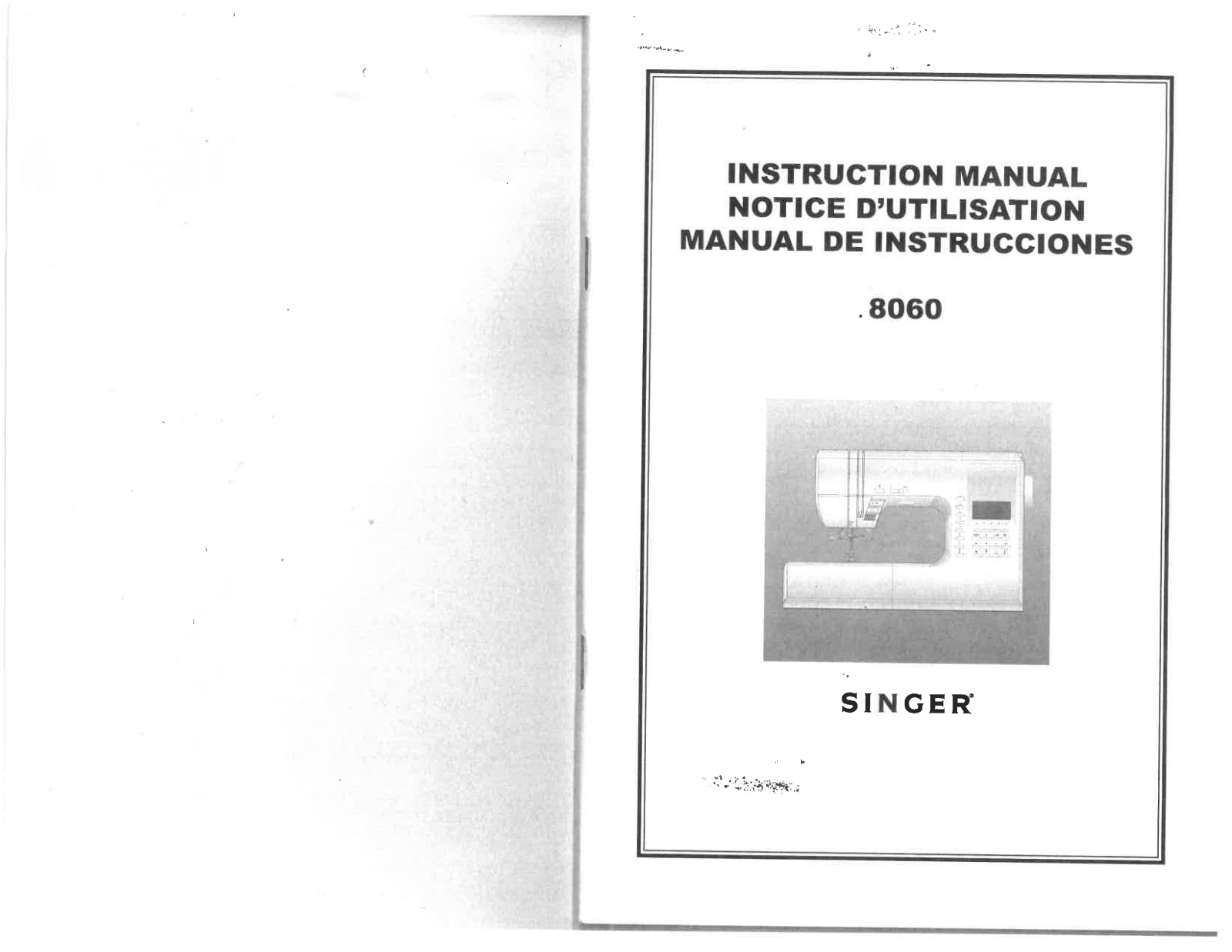 Singer 8060 Instruction Manual