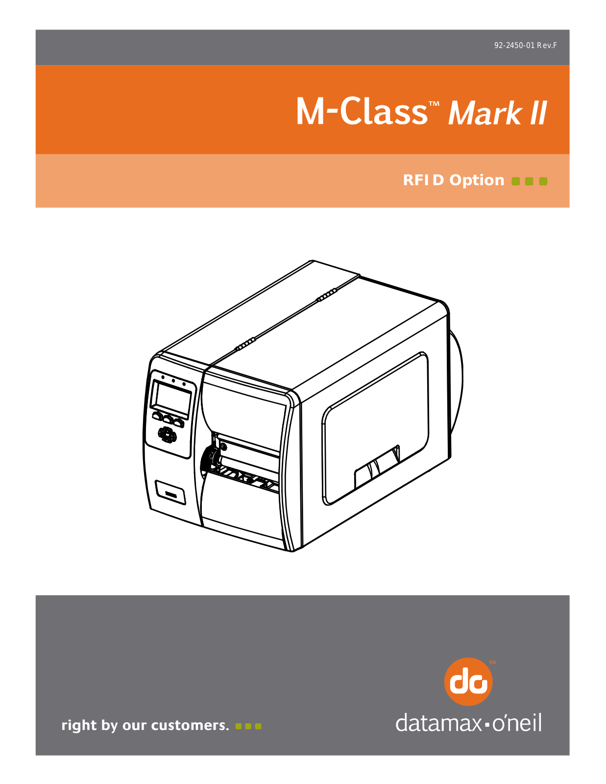 Datamax-O'Neil M-Class Mark II RFID Option User Manual