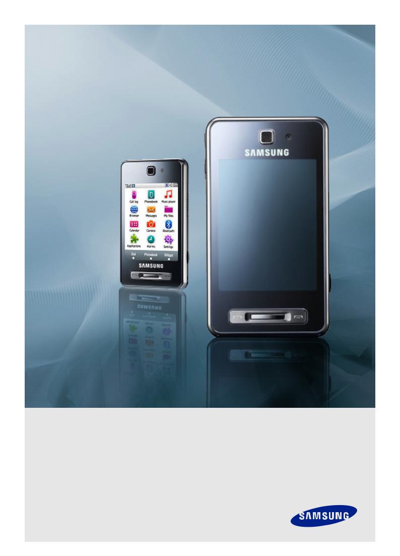 Samsung TOUCH WIZ, F480, SGH-F480L, PLAYER STYLE, SGH-F480I Manual