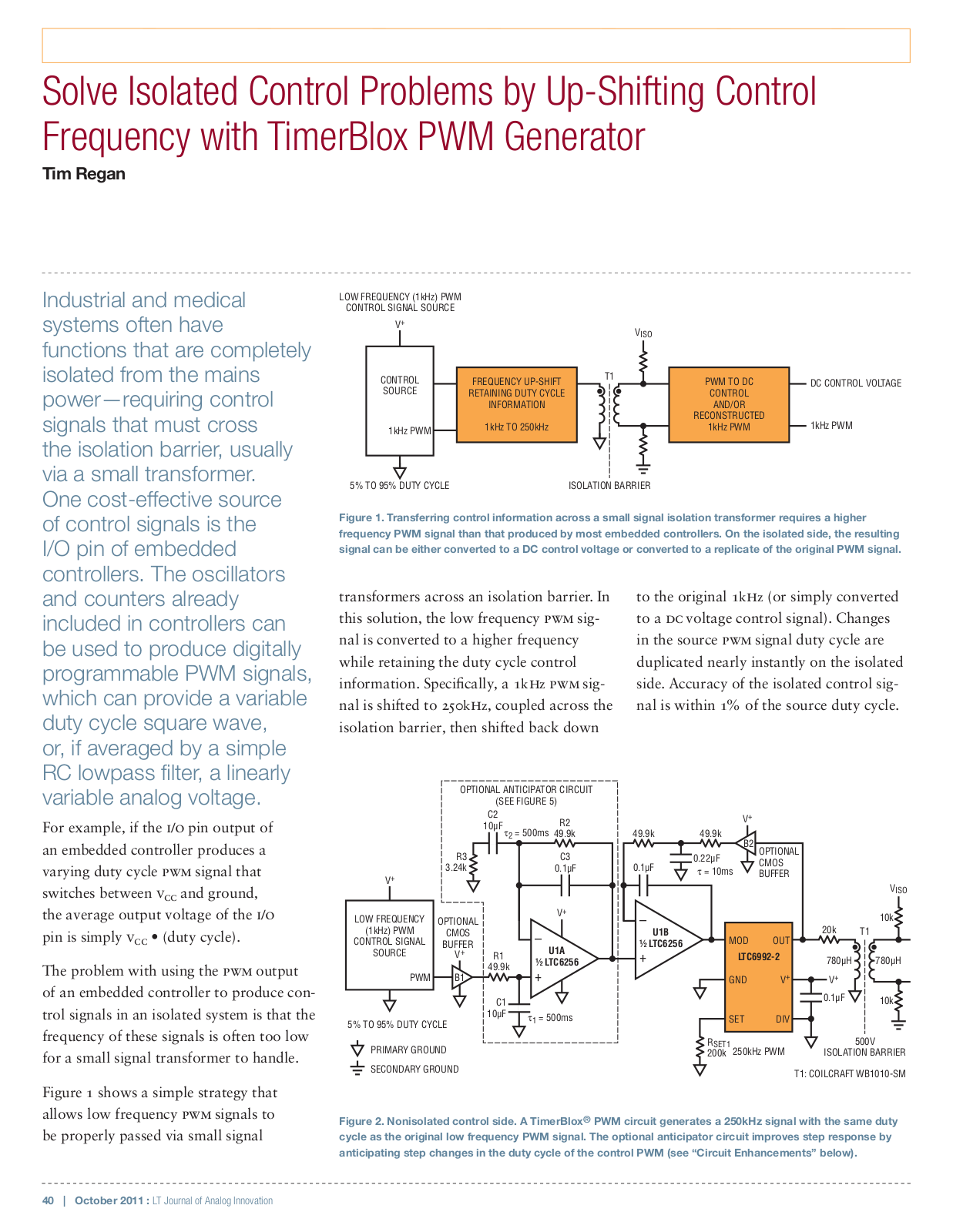 LINEAR TECHNOLOGY LTC6992 Technical data