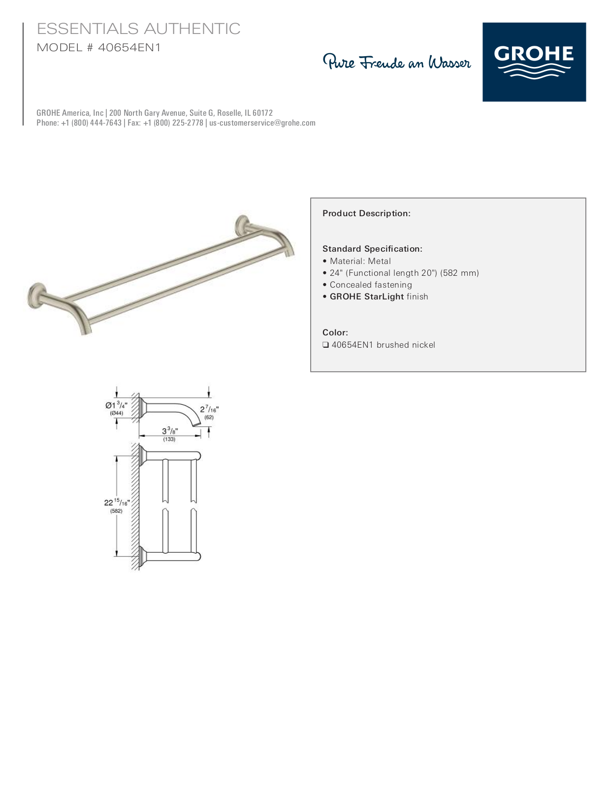 GROHE GRH5541 Specifications - ManualMachine.com