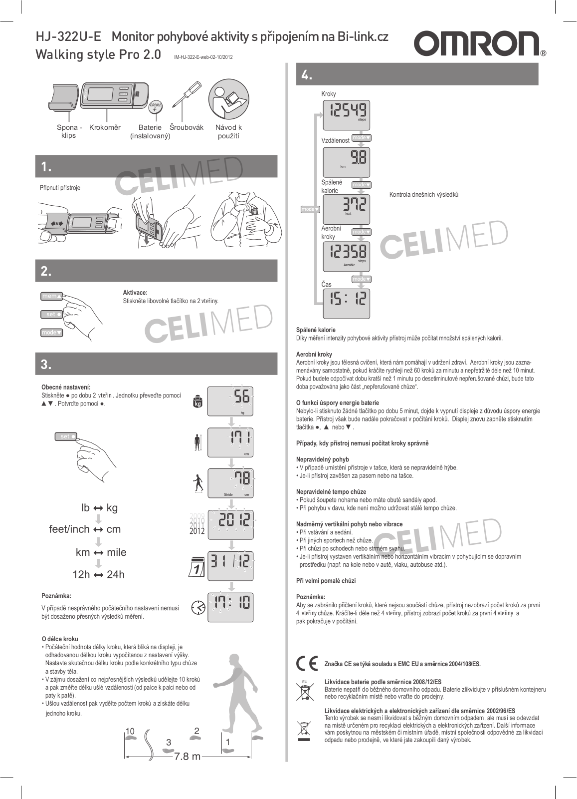 Omron HJ-322U User Manual