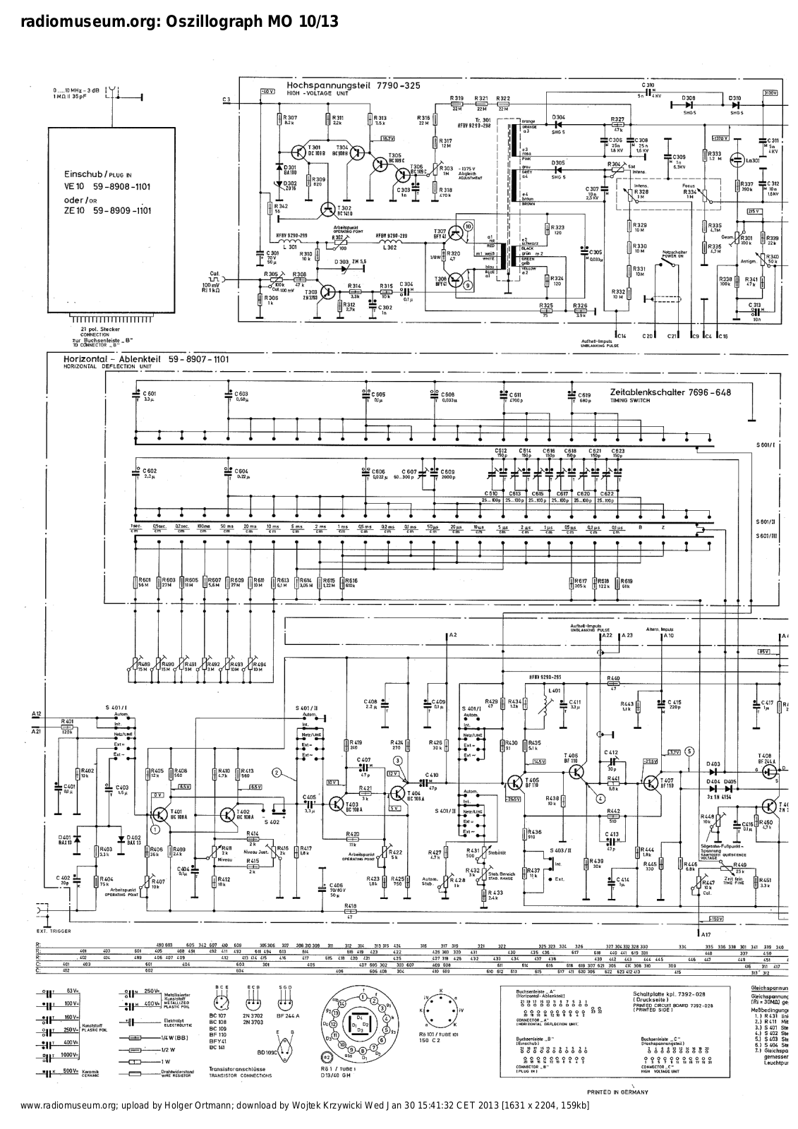 Grundig mo-1013 Schematic