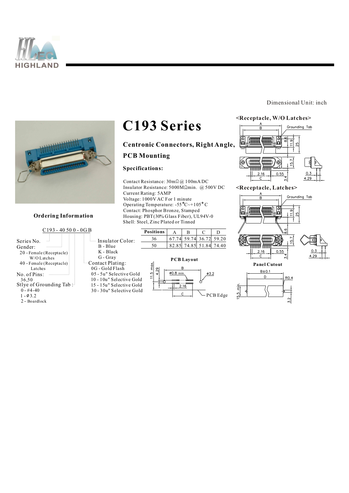 Datasheet C193 Datasheet (Rainbow Electronics) - ManualMachine.com