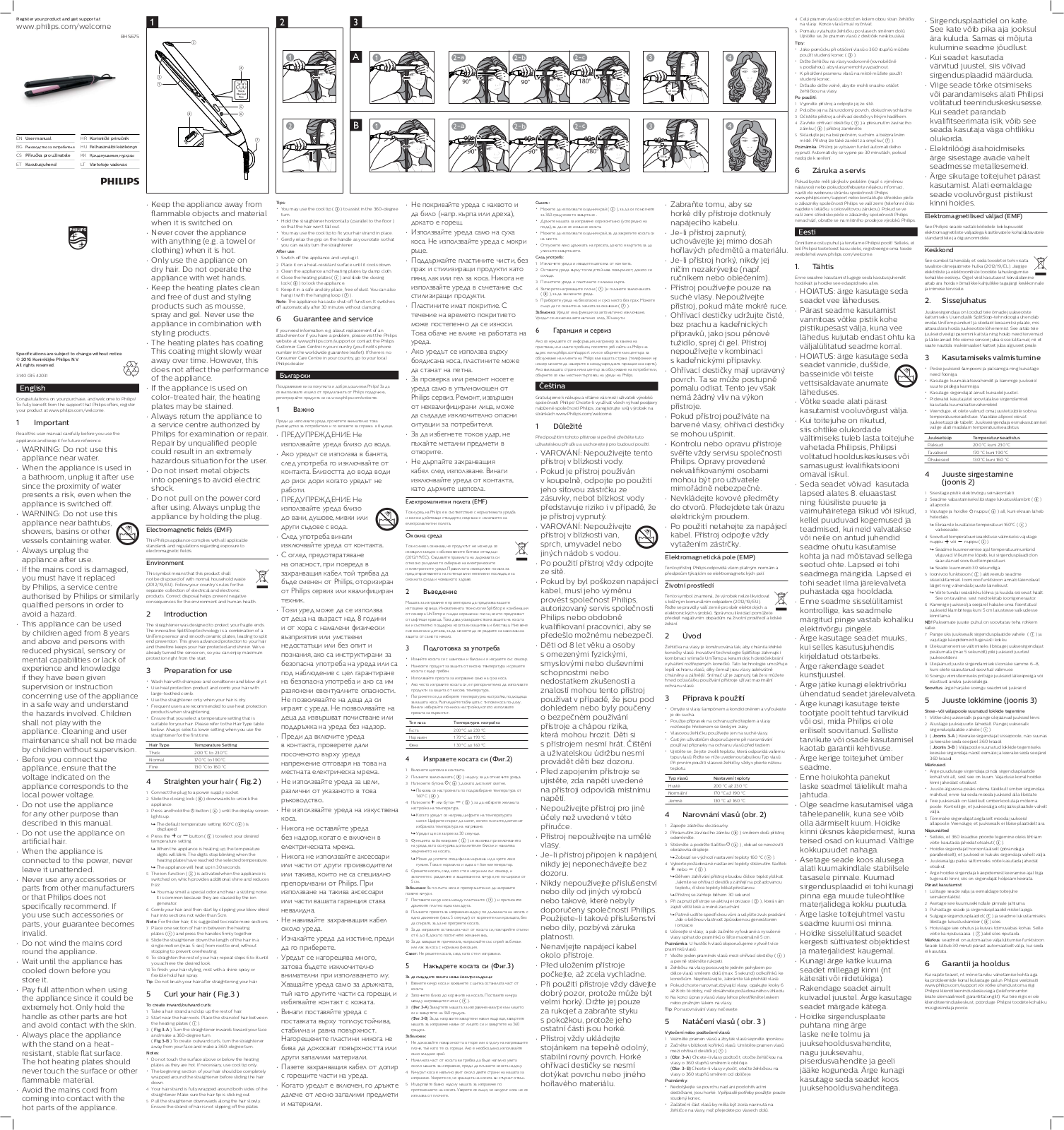 Philips BHS675 User Manual