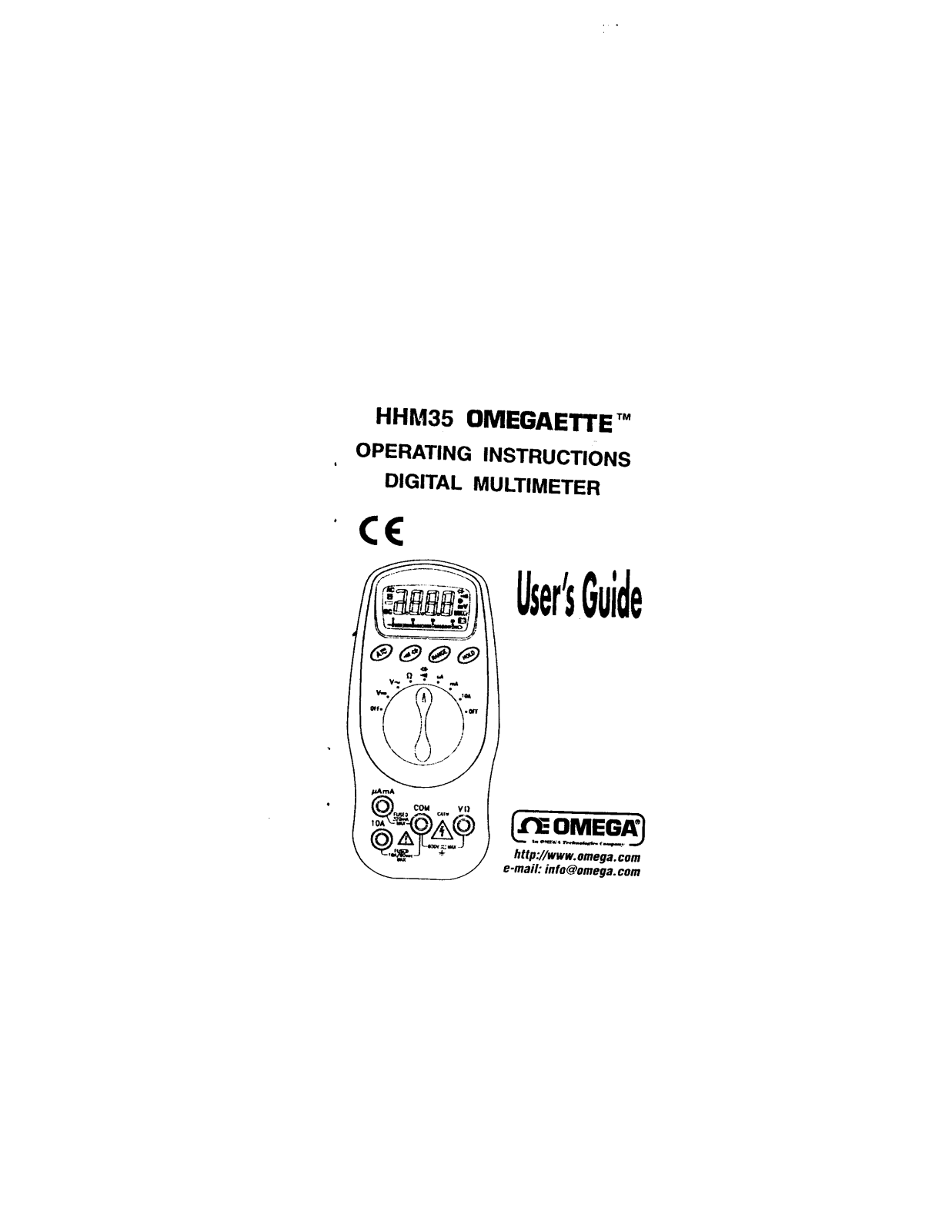 Omega HHM35 User guide - ManualMachine.com