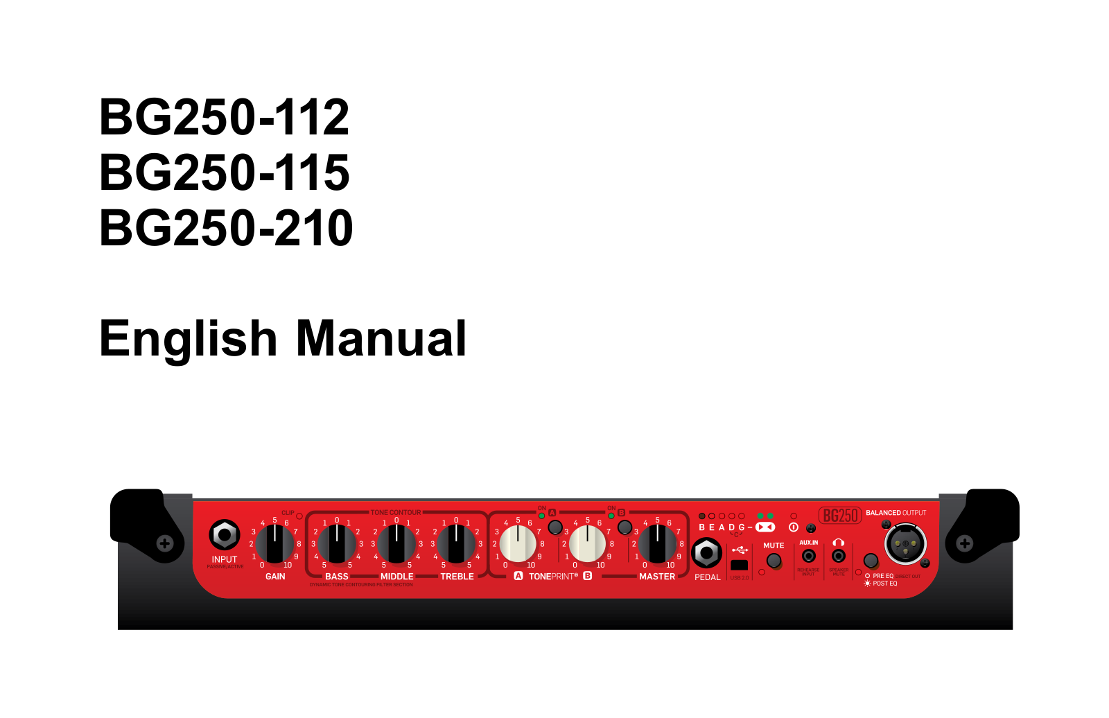 TC Electronic BG250 User Manual