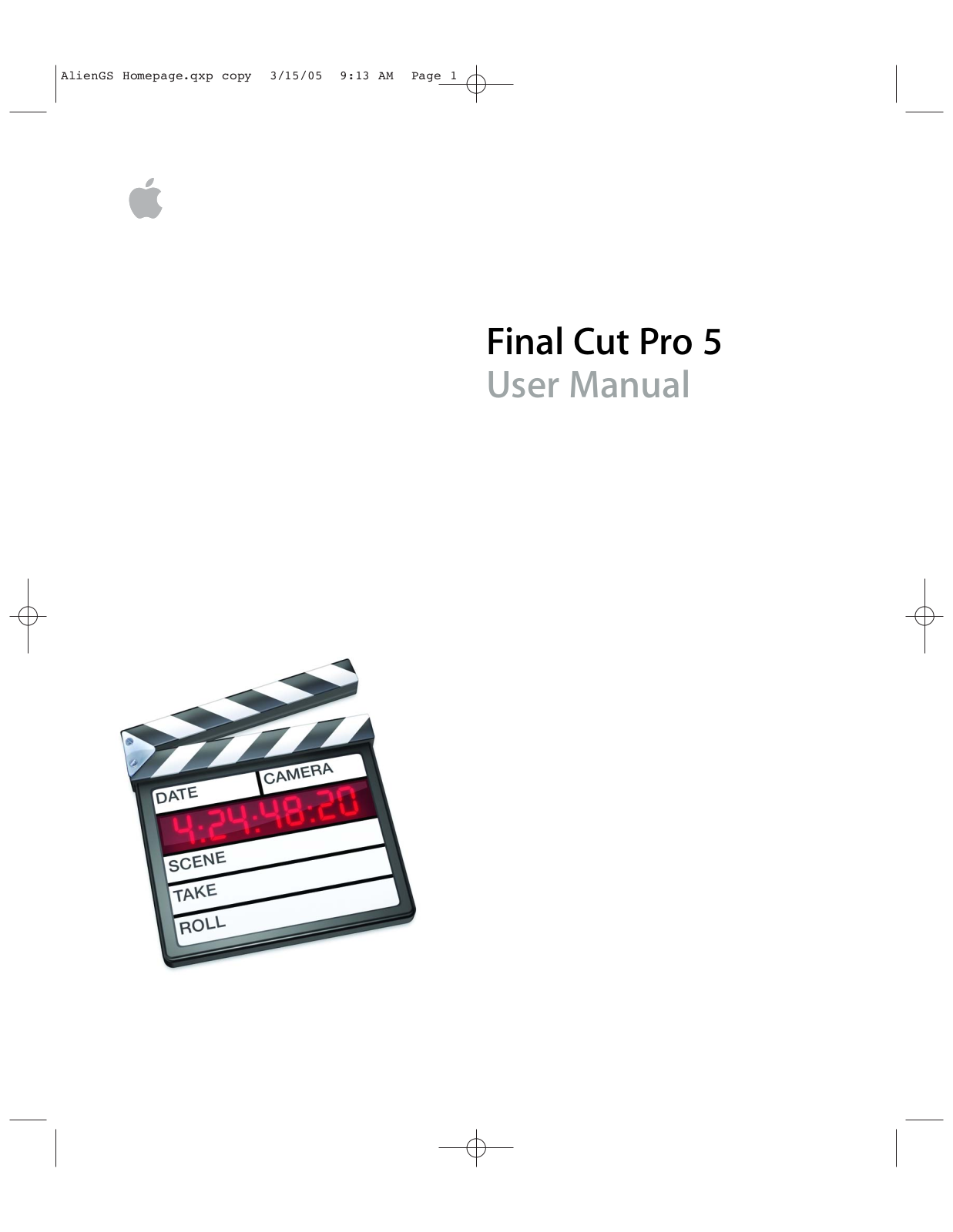 Apple Final Cut Pro 5 User Manual