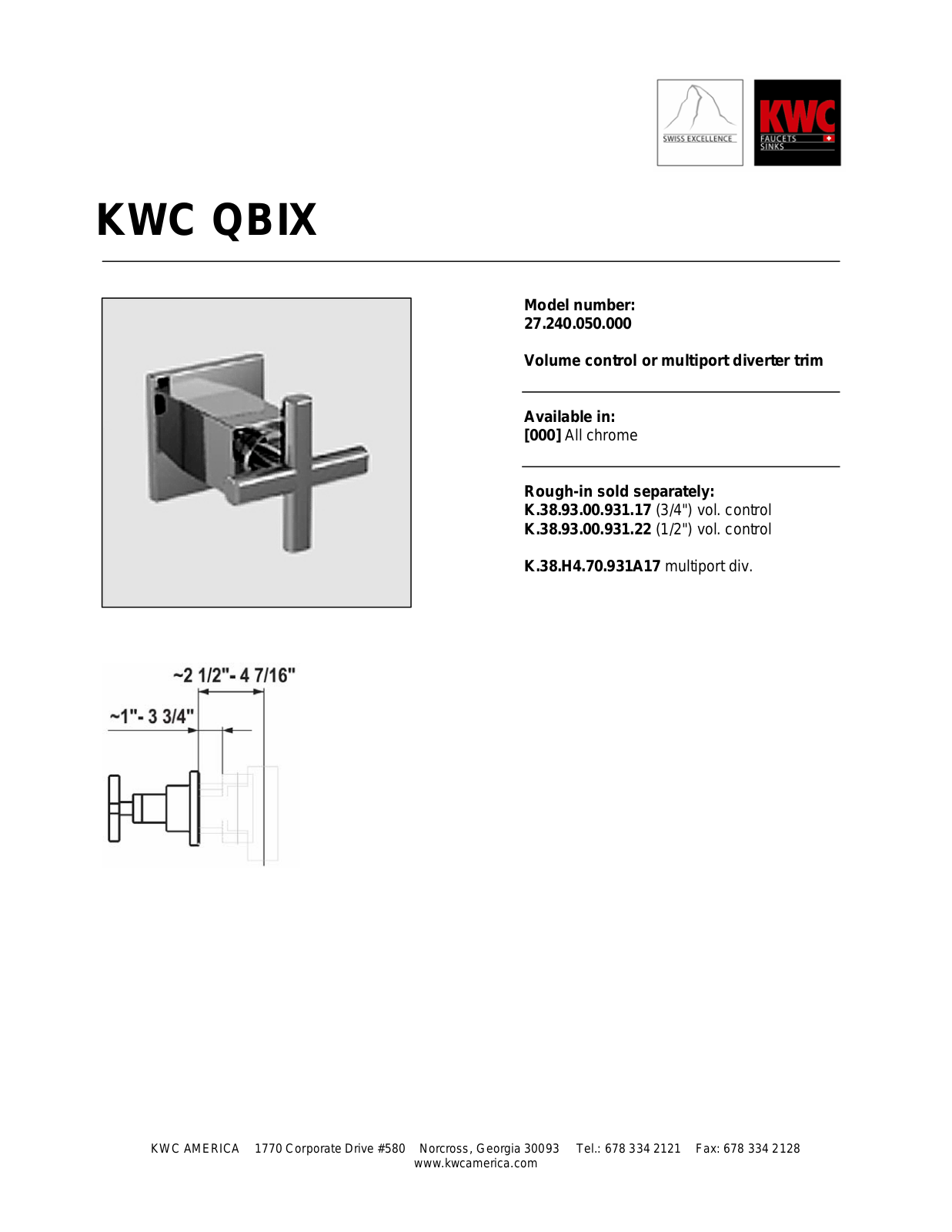 KWC 27.240.050.000 User Manual