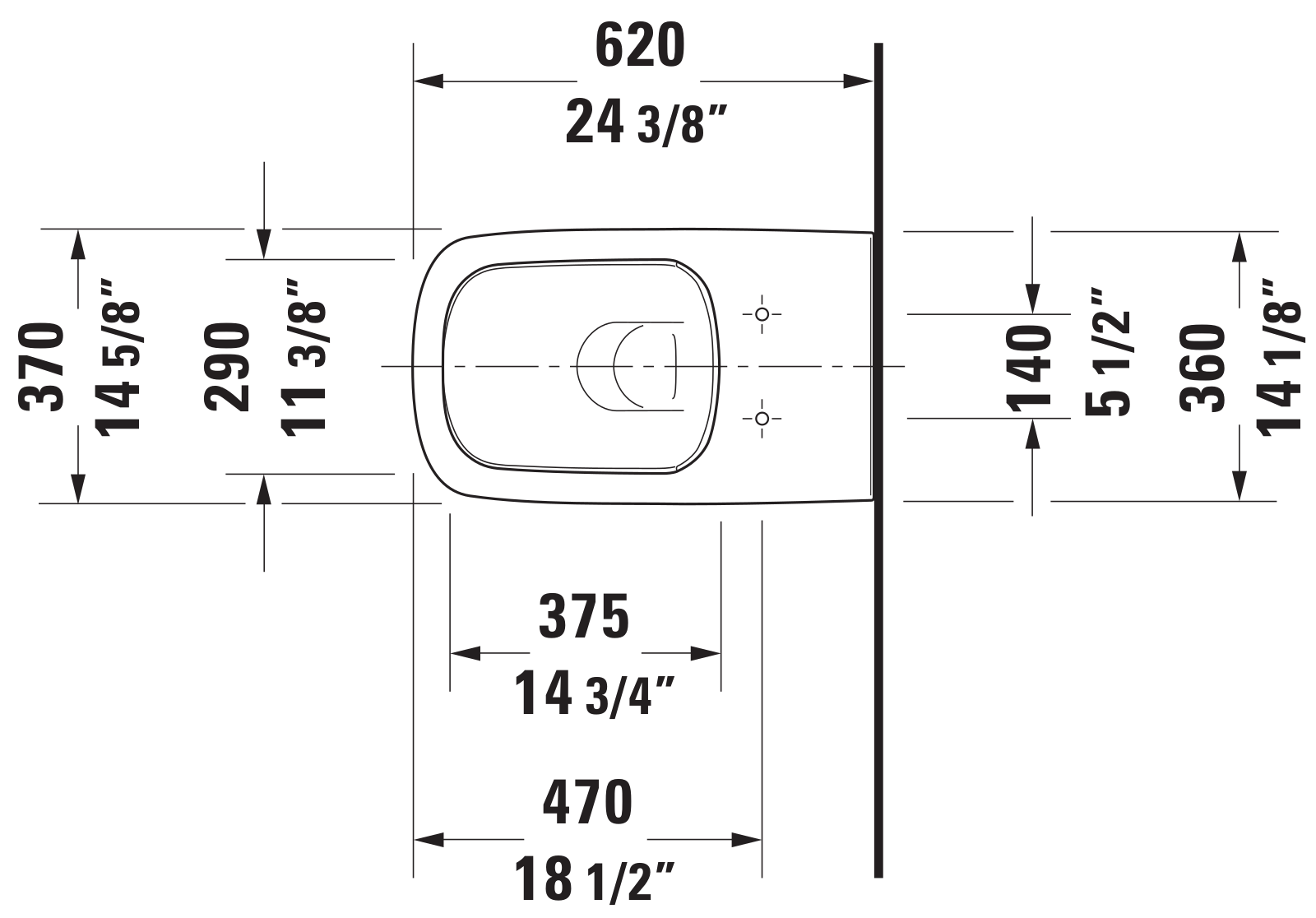 Duravit DRV1917 Dimensions - ManualMachine.com