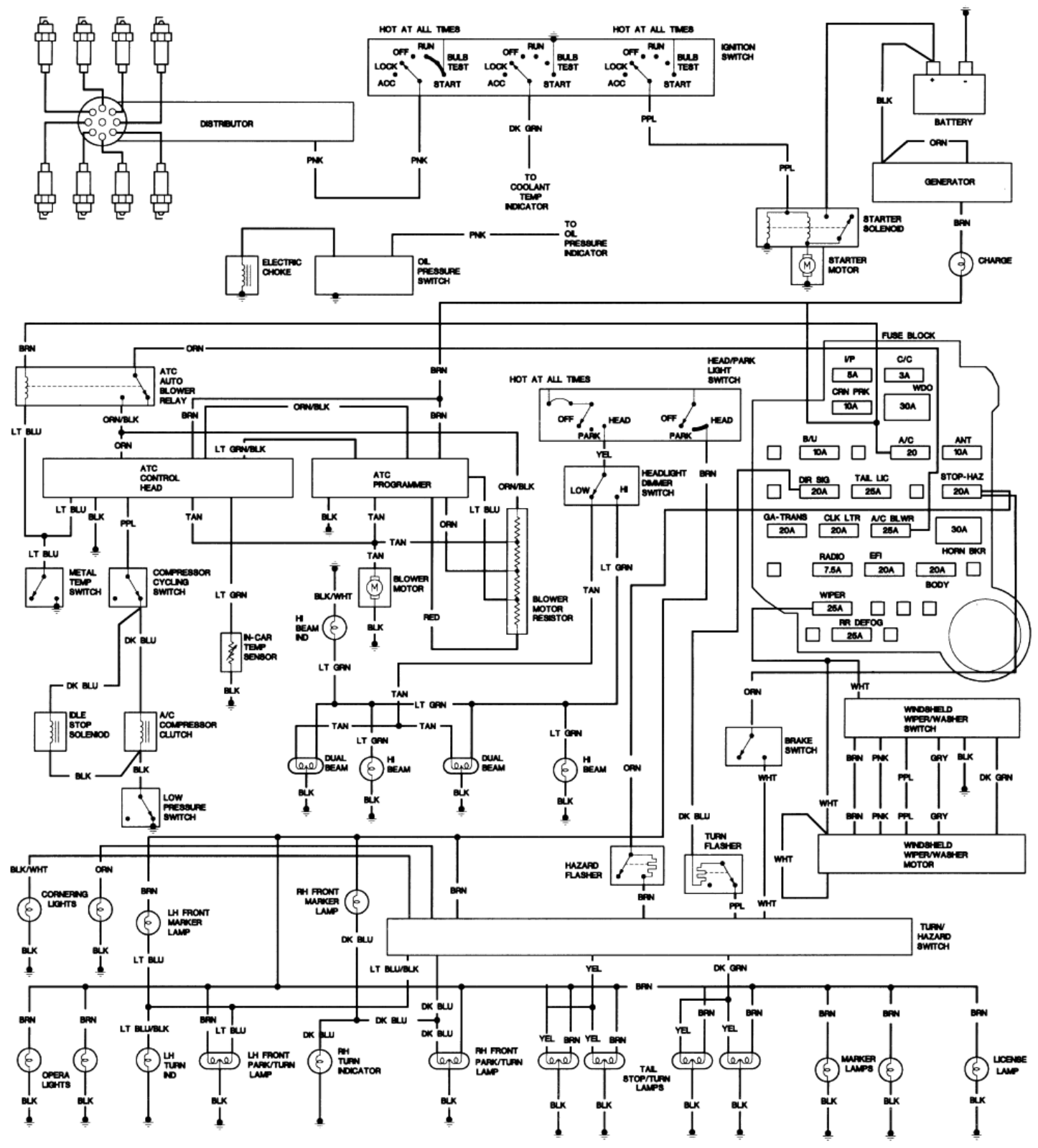 Cadillac 1977 79  fleetwood schematic