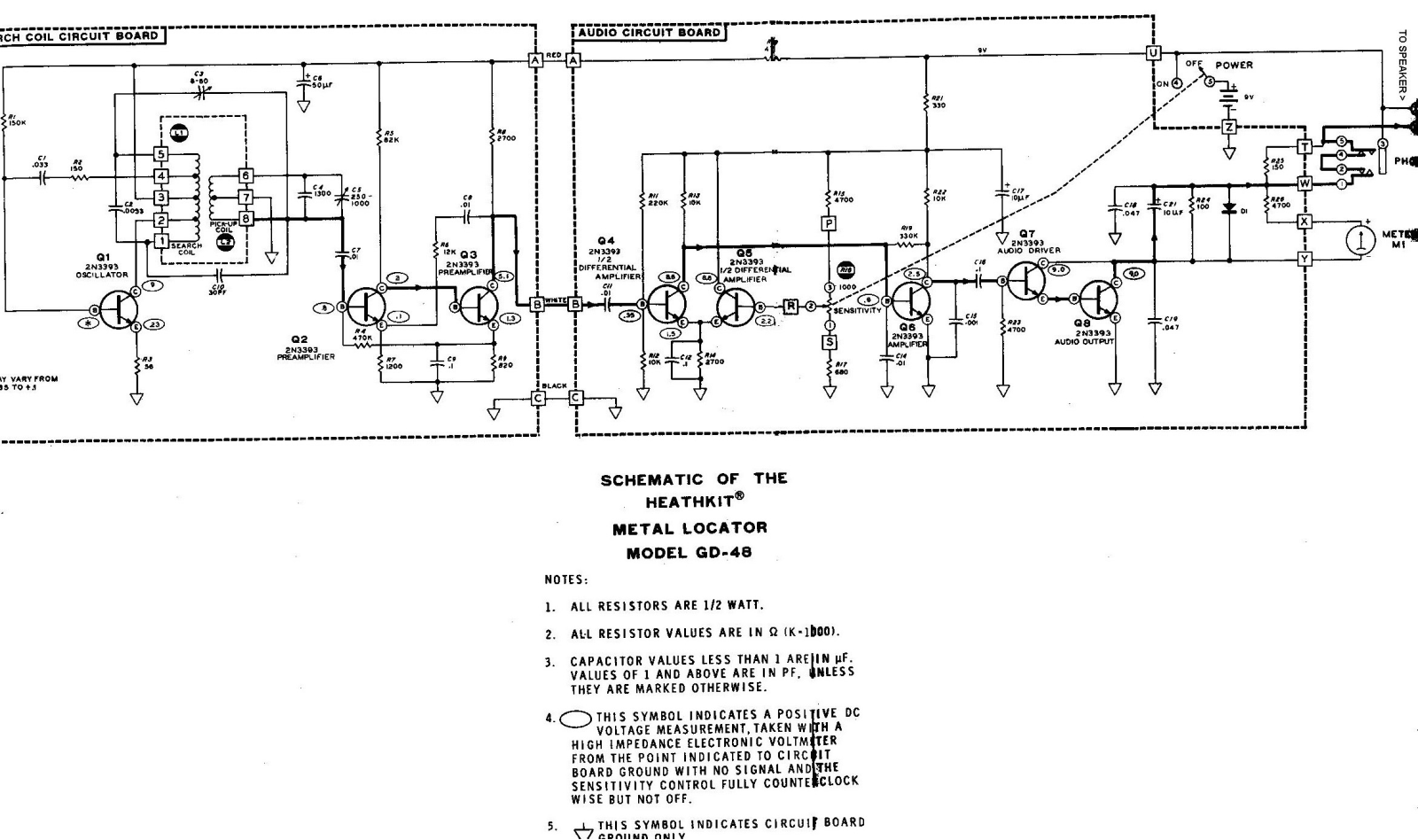 Heathkit GD-48 Schematic