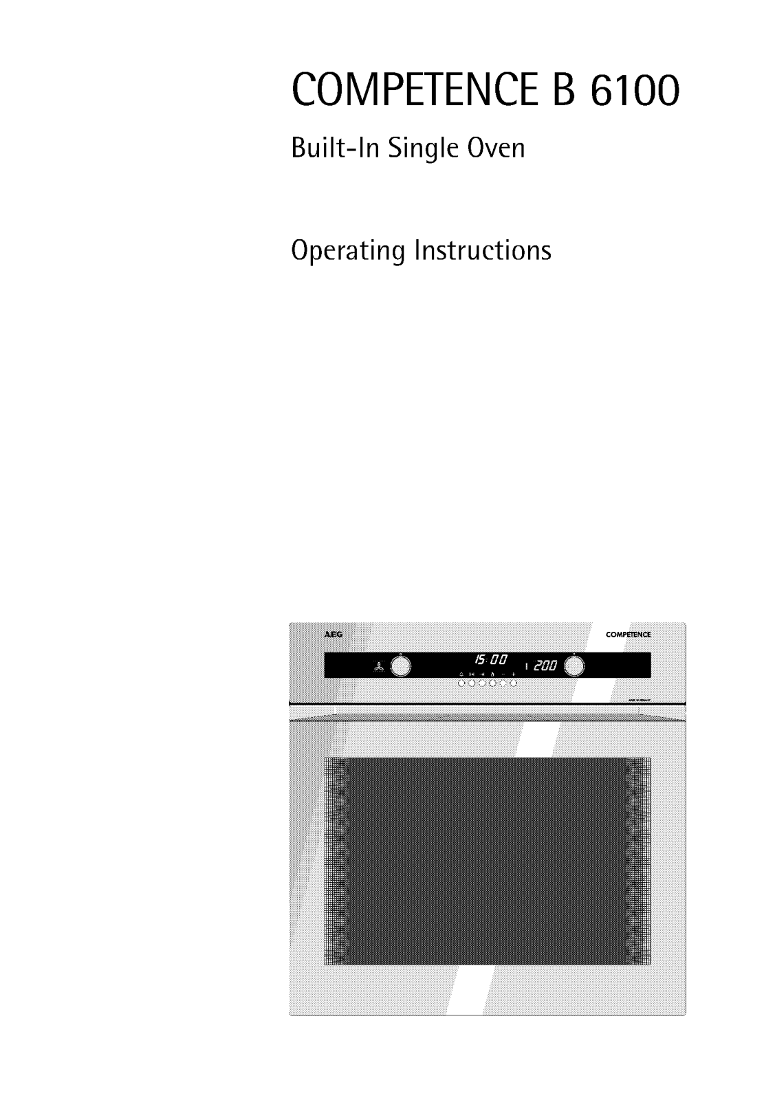 Aeg-electrolux COMPETENCE B6100B User Manual