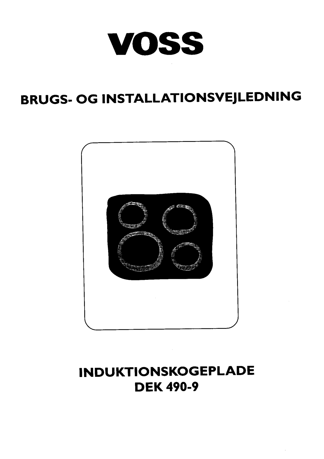 Voss DEK490-9/1 User Manual