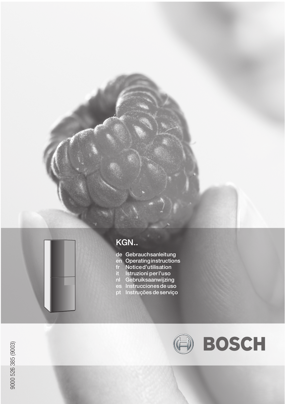 Bosch KGN36SM30, KGN36SB40 Operating Instructions