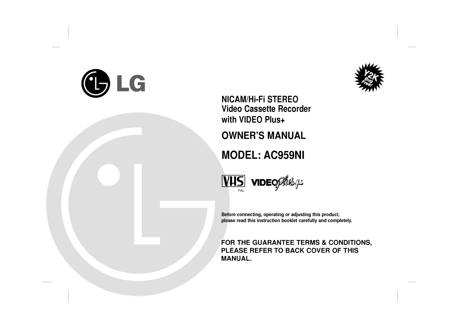 LG AC959NI User Manual