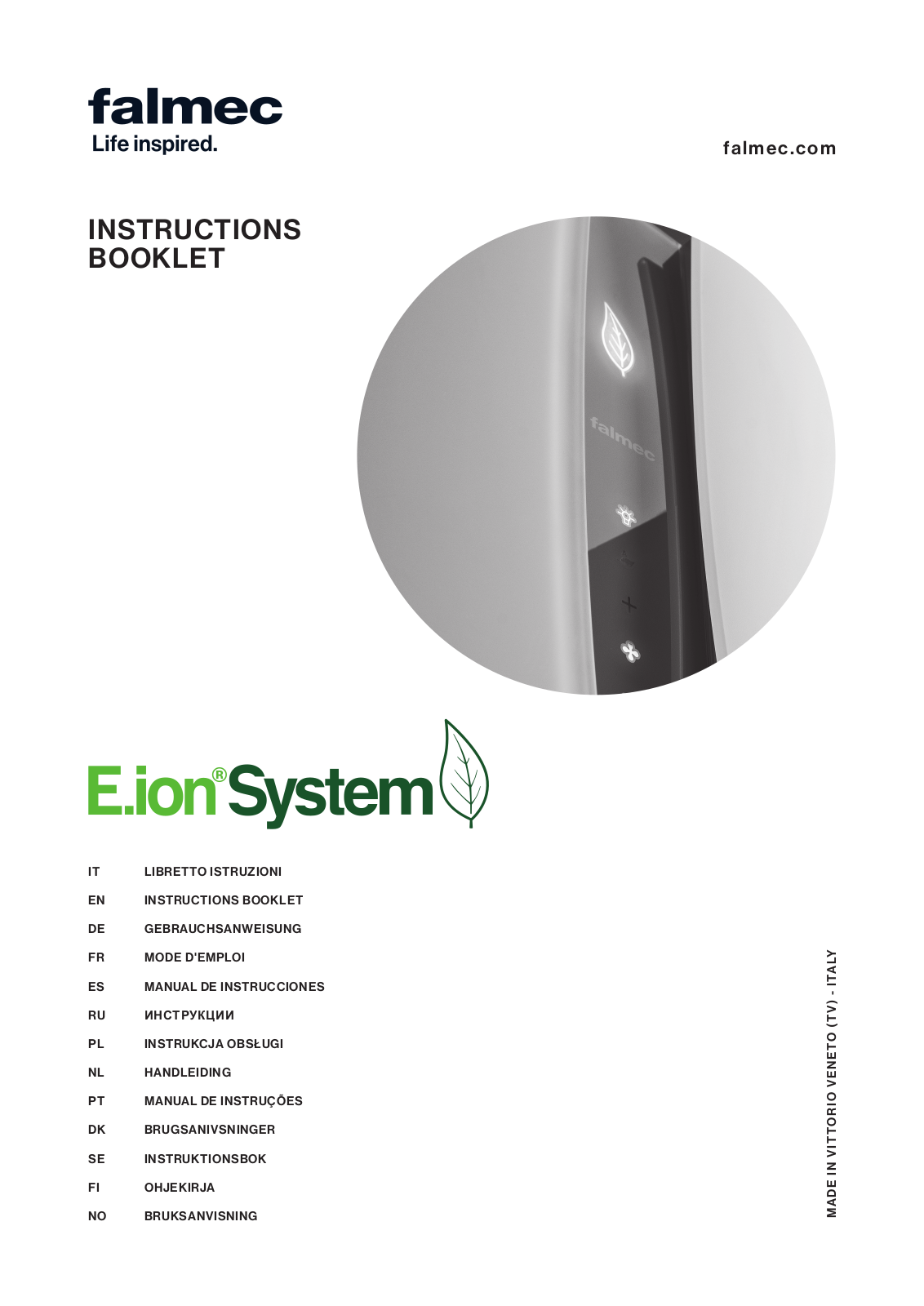 Falmec ISOLA, Parete INSTRUCTIONS BOOKLET